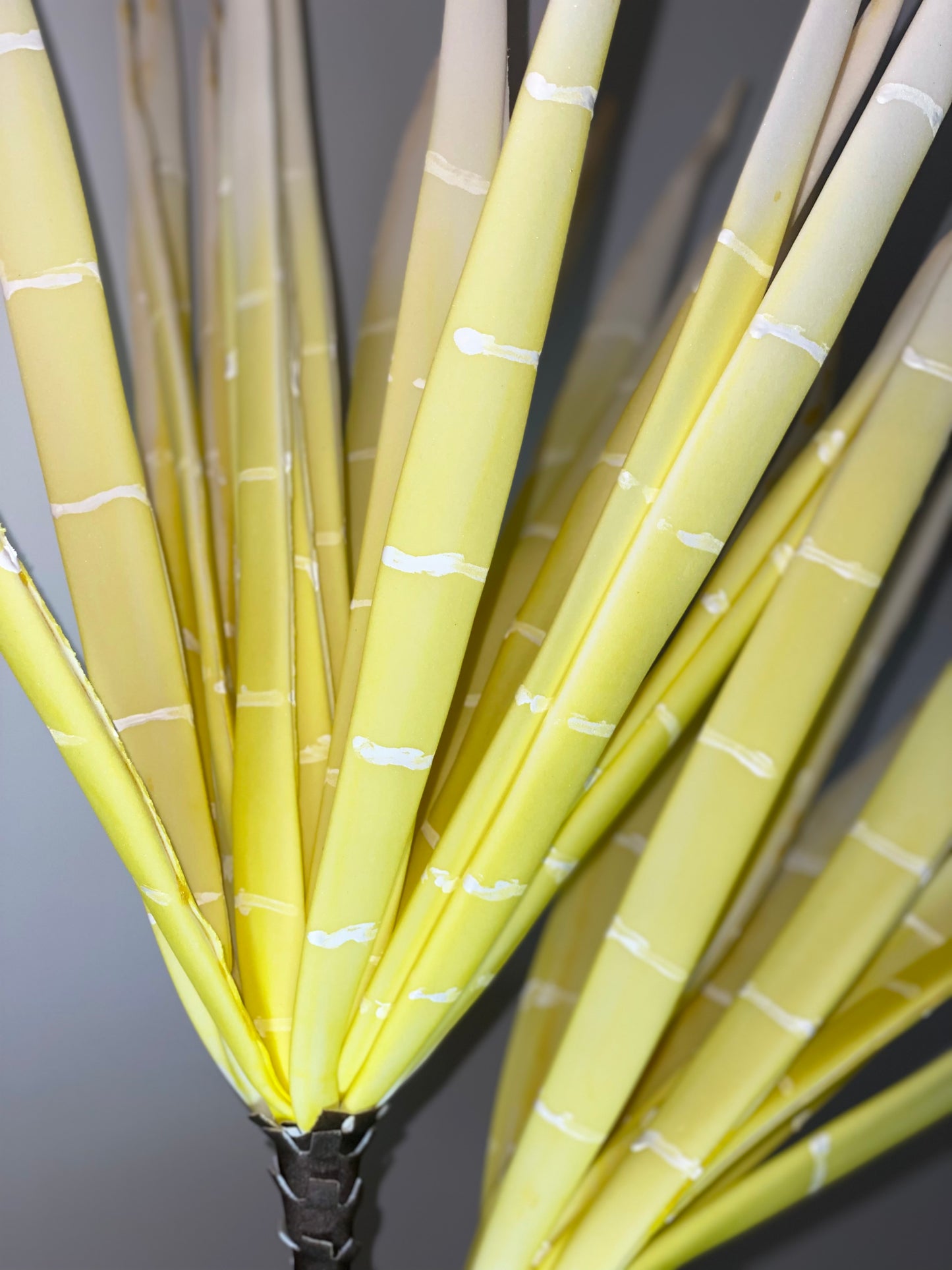 a close up of a cup filled with yellow flowers