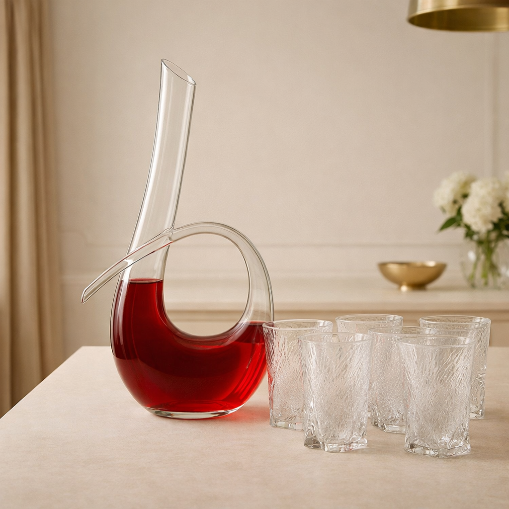 Clara Glas - Set med 6 glas och karaf - Eadl