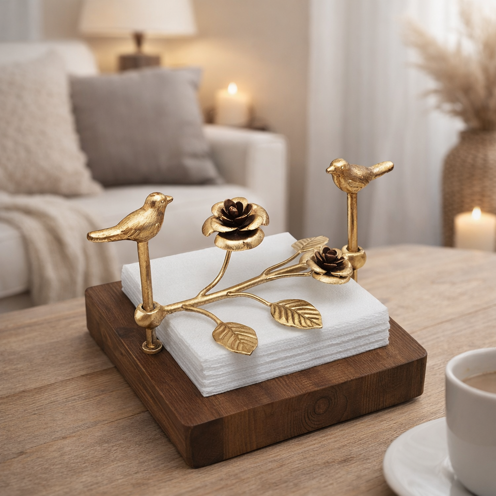 Golden Bird Servetthållare