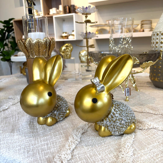 Osterhase Silber