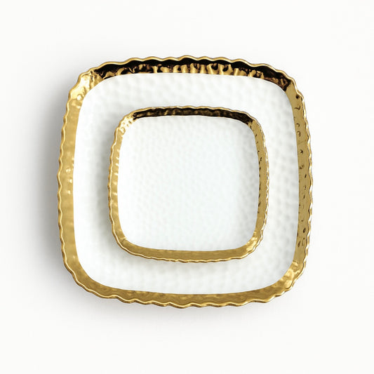 Patti Tallrik - Vit Keramik i 2 Storlekar