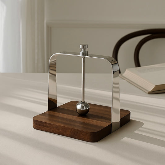 Servetthållare i Trä & Rostfritt Stål