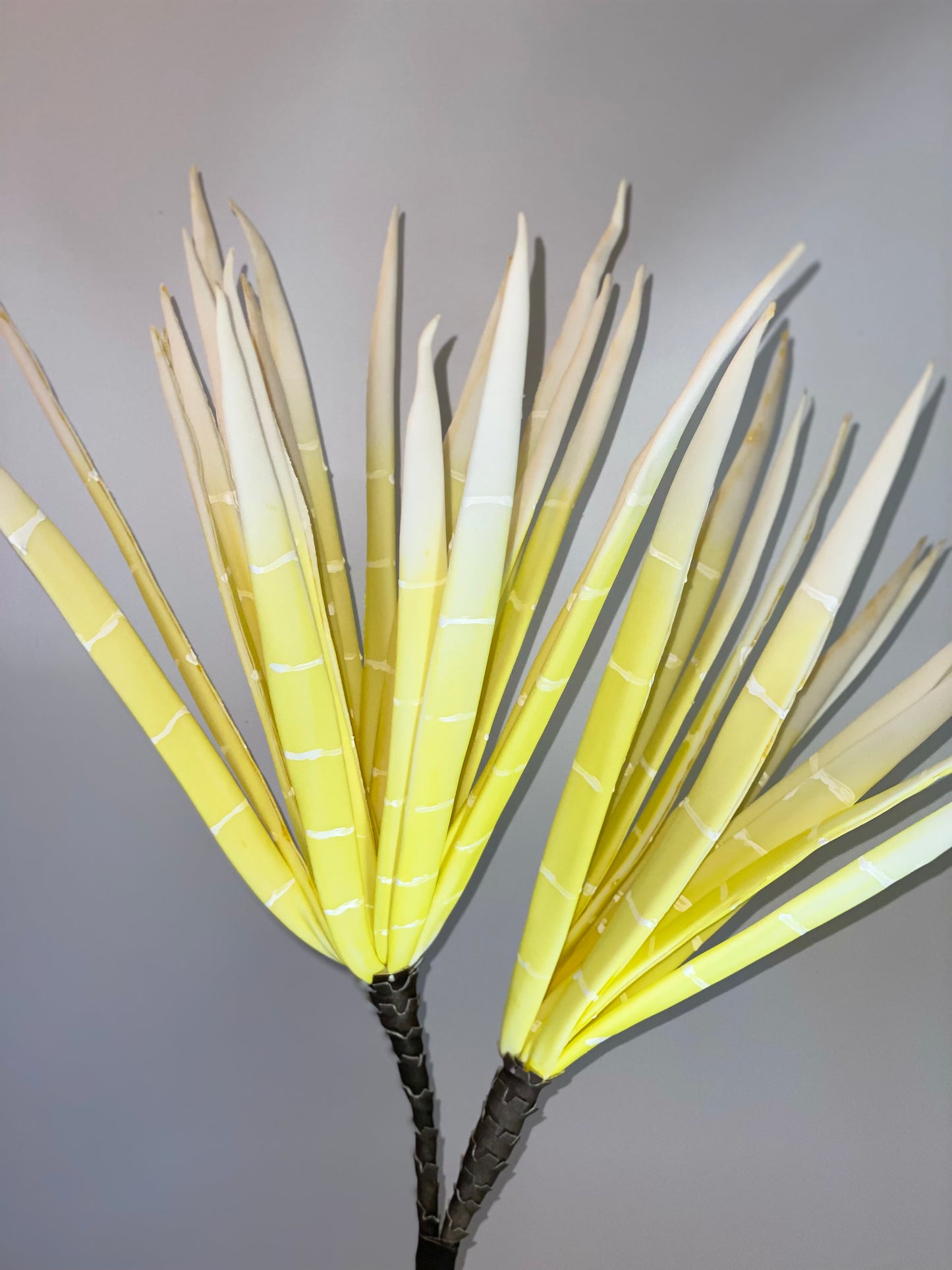 a close up of a yellow flower in a vase 